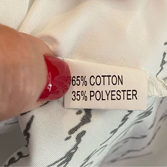 CBR White Long Sleeve Blouse Size Medium - Picture 6 of 6